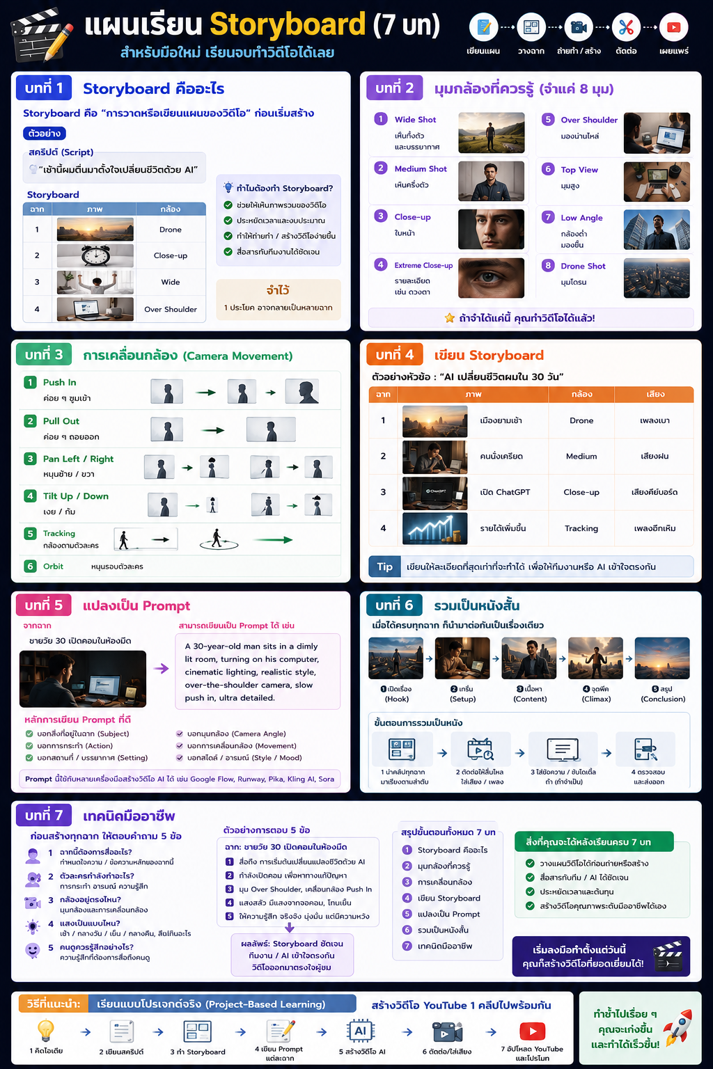 แผนเรียน Storyboard สำหรับมือใหม่